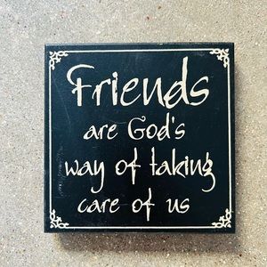 NEW Table wood decor item